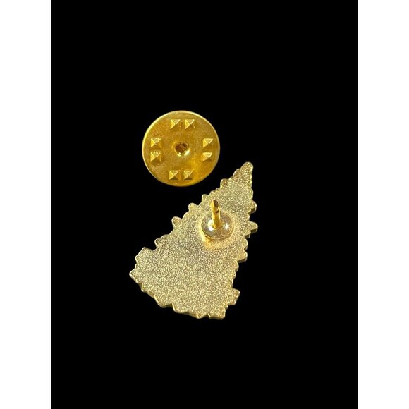 Vintage Gold Tone Tree and Autumn Fall Leaves Enamel Holiday Fashion Brooch Pin - Picture 3 of 4